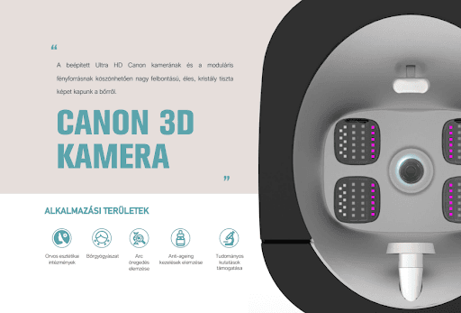 Canon kamerával felszerelt Caldera arcelemző modul.